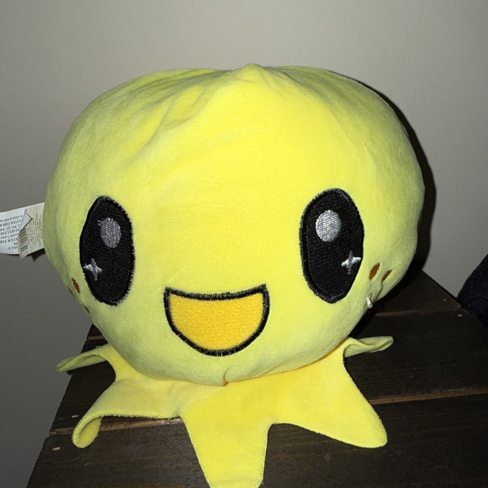 Reverse-eez Octopus Reversible Yellow and Red Plush